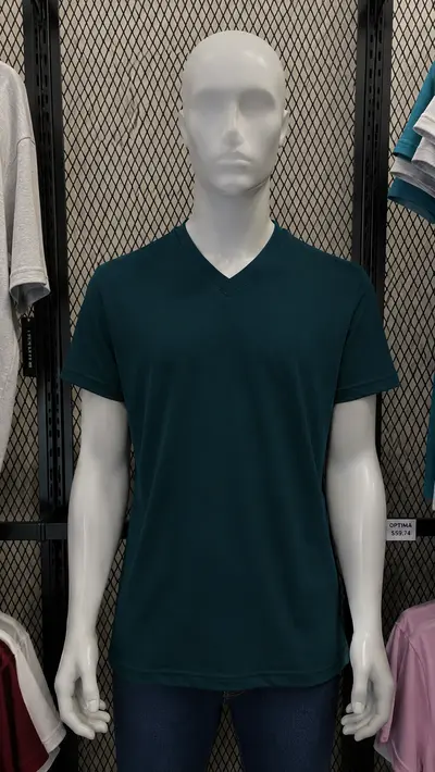Playera Cuello V azul marino Mérida