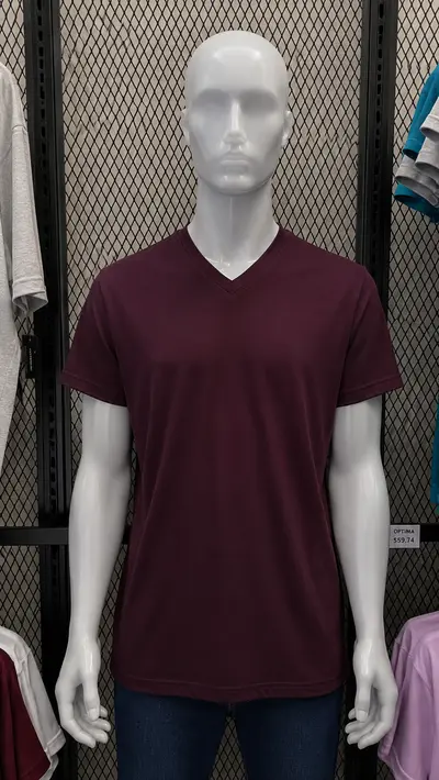 Playera Cuello V vino Mérida