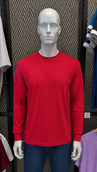 Playera Manga Larga roja Mérida