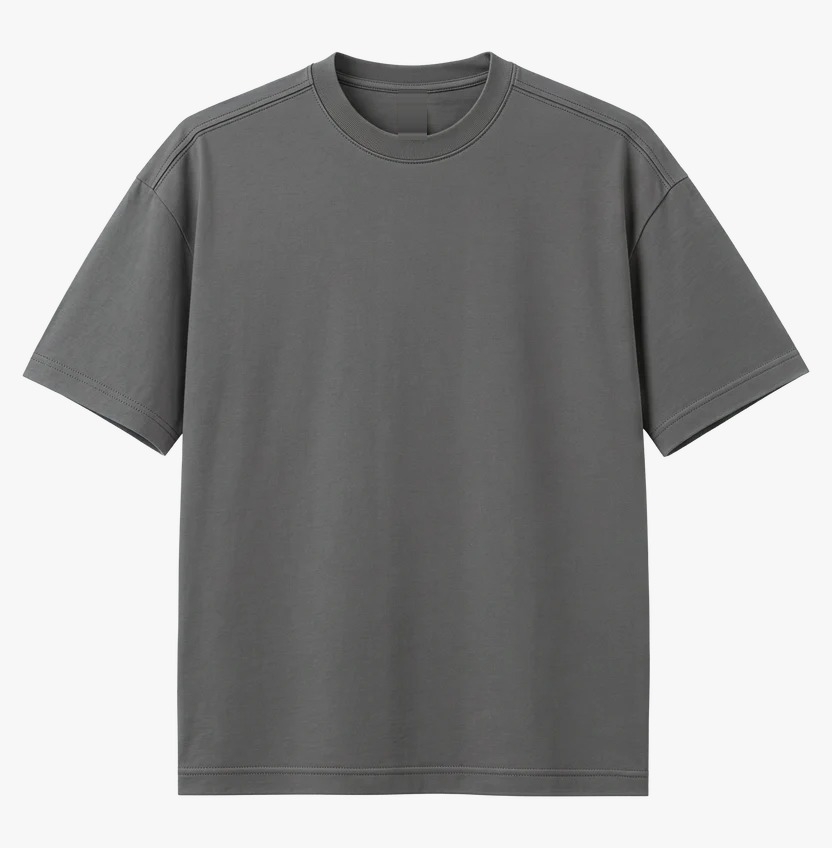 Playera oversize Mérida color Wolf Grey para personalizar con tu logo