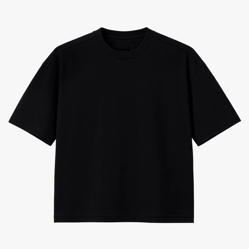 Playera oversize Tampa color Negro para personalizar con tu logo