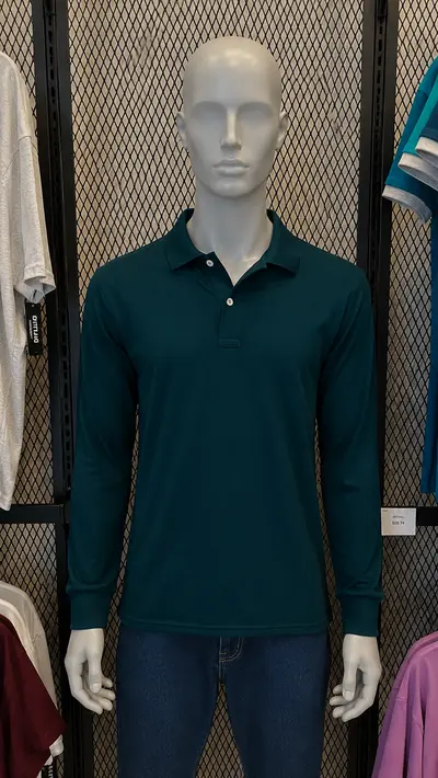 Polo Manga Larga azul marino Mérida