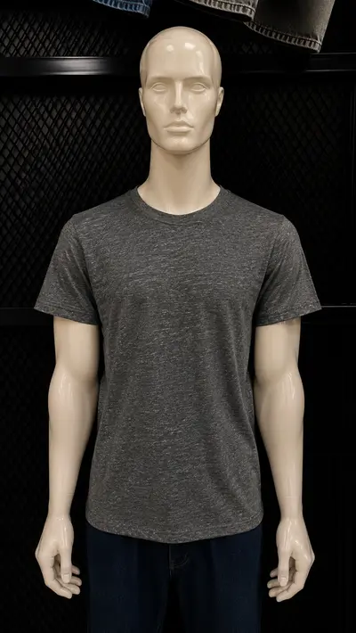 Playera Snow jaspe negro Mérida