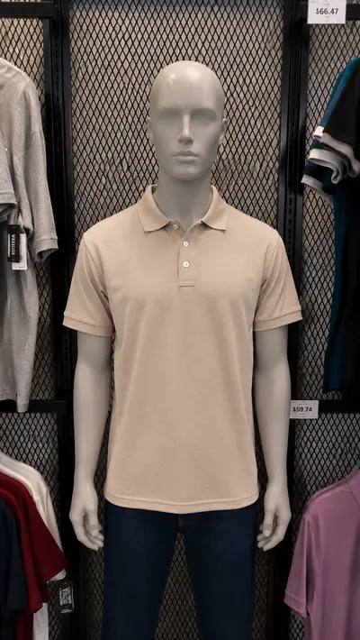 Polo algodón beige Mérida
