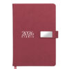 AGENDA DIARIA 2026 - rojo